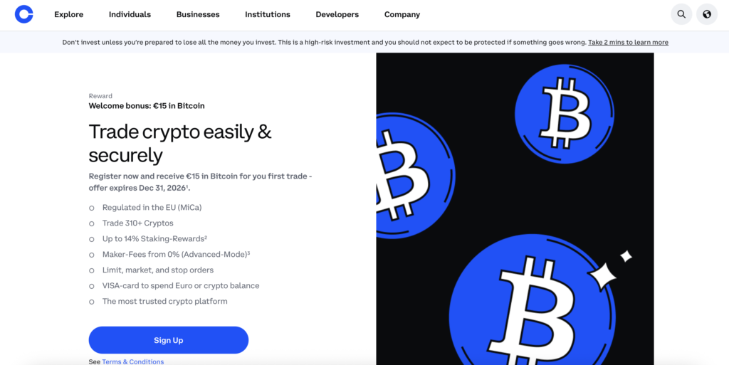Coinbase bonus